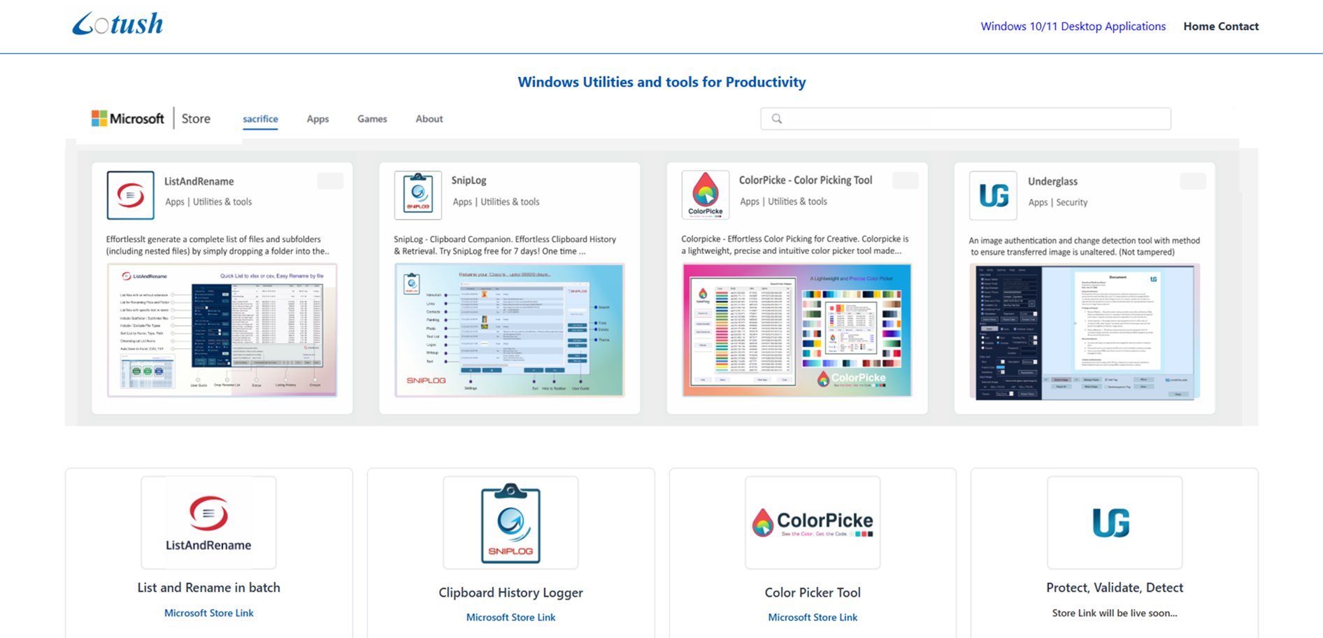 Windows Apps Website 
